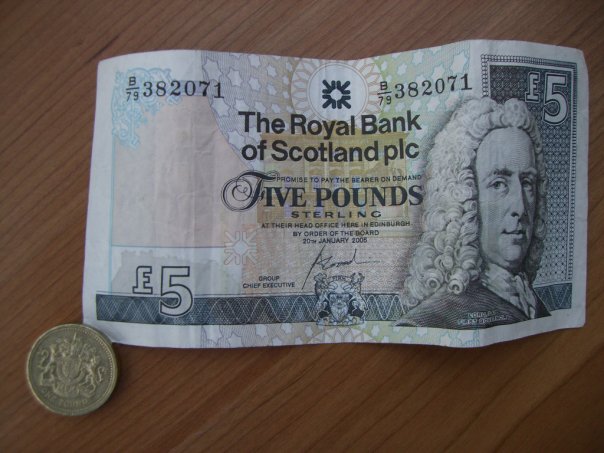 NKRI6 Lembaran 5 Scottish Pound
