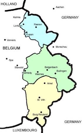 NKRI7 Wilajah berbahasa Djerman di Belgia: Eupen, Malmédy dan St. Vith