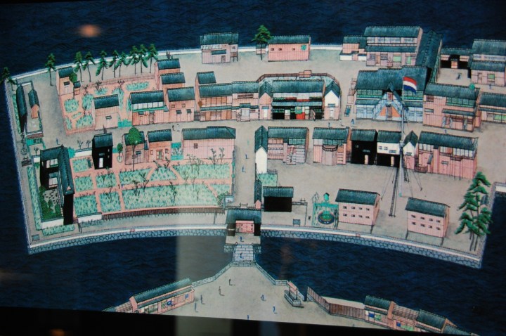 Maket Pulau Dejima pada zaman VOC