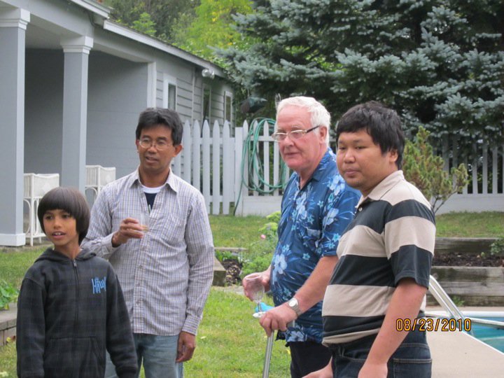 Ben Anderson dengan handai tolan di Amerika