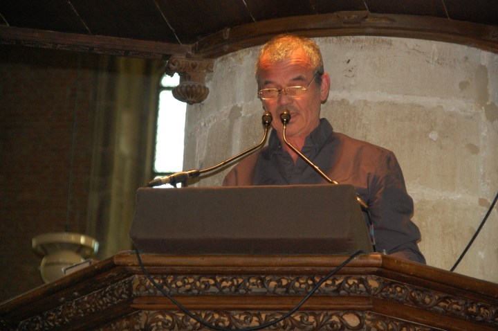 Ernst Jansz saat tampil sebagai 'spreker'