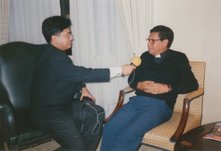 Mewawantjarai Amo Belo di suite Grand Hotel Oslo (foto diambil oleh Amandio)