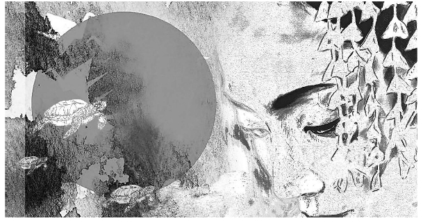 Ilustrasi "Kura2 sungai Kamo" ketika nongol di Suara Merdeka